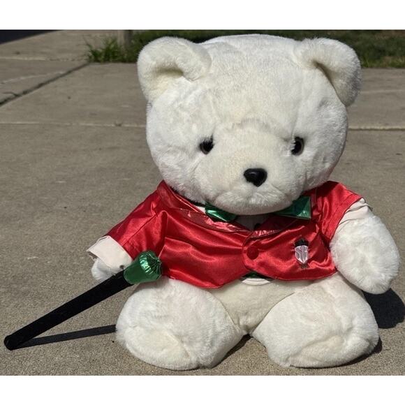1988 Dayton Hudson Santa Bear Entertainer With Jacket & Cane Santabear - Picture 1 of 3